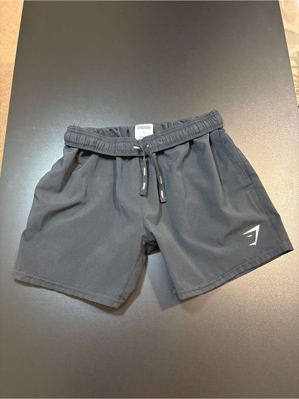 Gymshark Women’s Black Athletic Drawstring Shorts